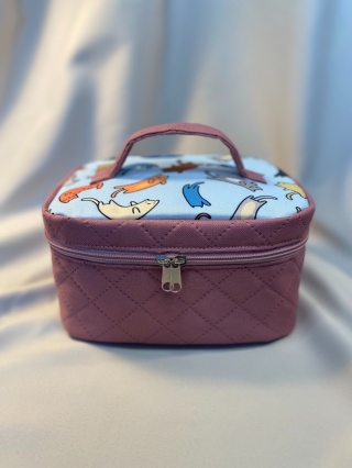 Kosmetyczka kotki i róż rozmiar M