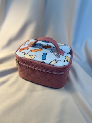 Kosmetyczka kotki i róż rozmiar M