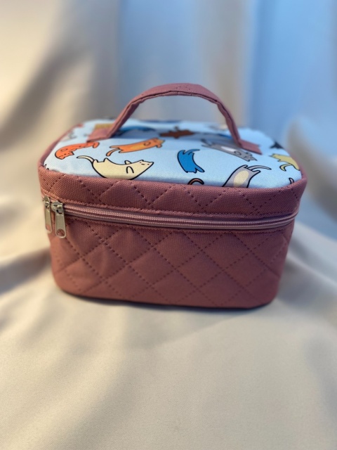 Kosmetyczka kotki i róż rozmiar M