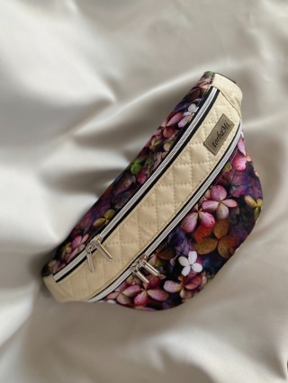 Nerka Luna z tkanin wodoodpornych hortensje i wanilia rozmiar L