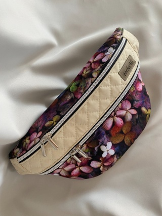 Nerka Luna z tkanin wodoodpornych hortensje i wanilia rozmiar L