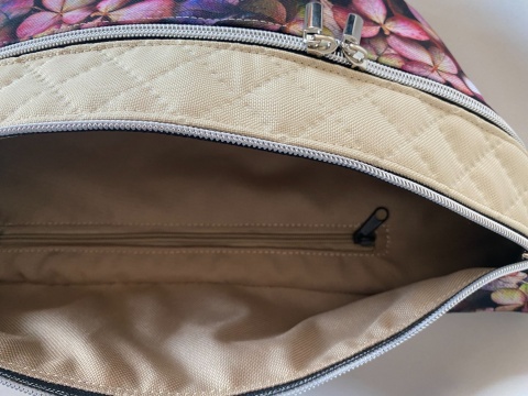 Nerka Luna z tkanin wodoodpornych hortensje i wanilia rozmiar L