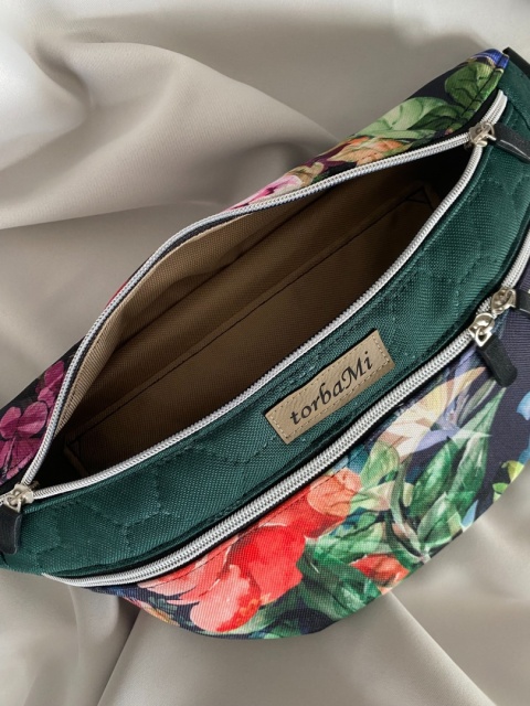 Nerka Luna z tkanin wodoodpornych jesienne kwiaty L - NA ZAMÓWIENIE