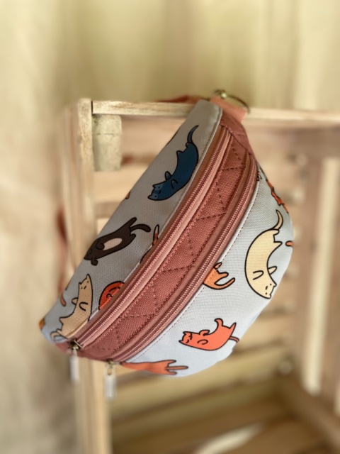 Nerka Luna z tkanin wodoodpornych w kotki rozmiar S