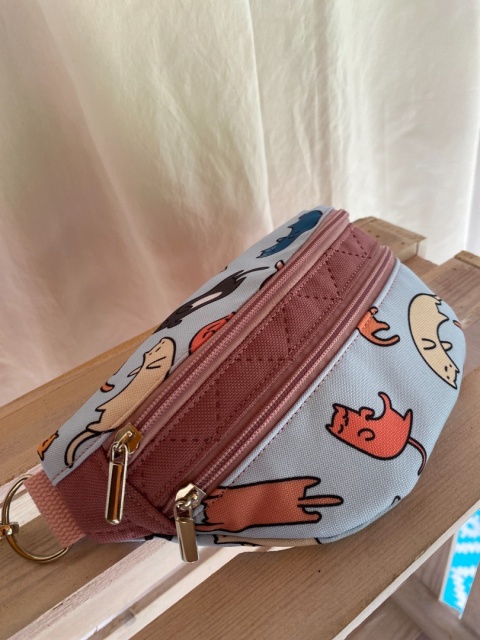 Nerka Luna z tkanin wodoodpornych w kotki rozmiar S