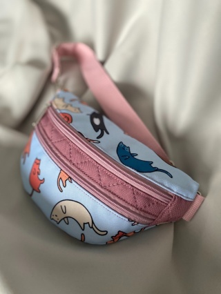 Nerka Luna z tkanin wodoodpornych w kotki rozmiar S