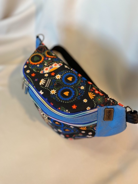 Nerka Jade z tkanin wodoodpornych czaszki i błękit rozmiar L