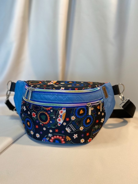 Nerka Jade z tkanin wodoodpornych czaszki i błękit rozmiar L