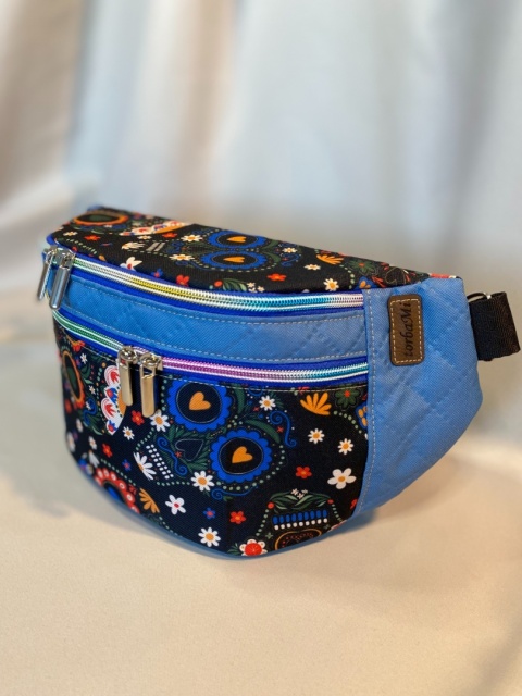 Nerka Jade z tkanin wodoodpornych czaszki i błękit rozmiar L