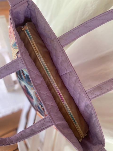 Torba szoperka Lawendowy Pitbull - NA ZAMÓWIENIE