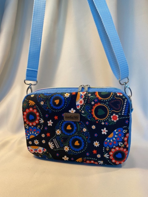 Torebka Tami czaszki i błękit