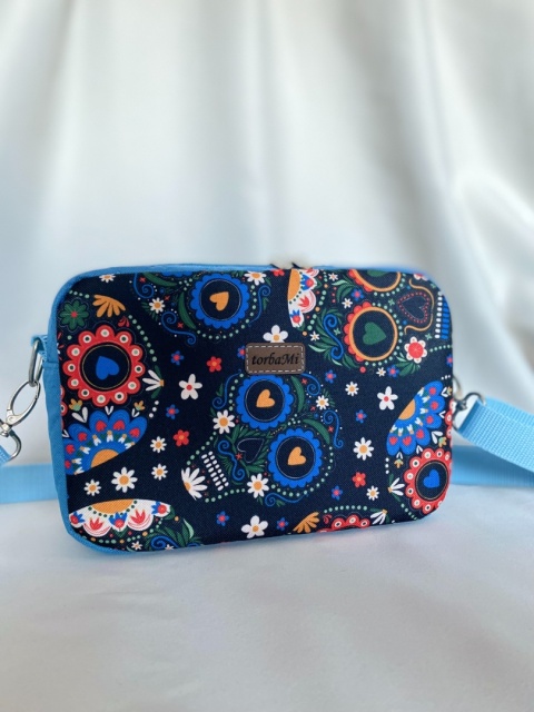 Torebka Tami czaszki i błękit