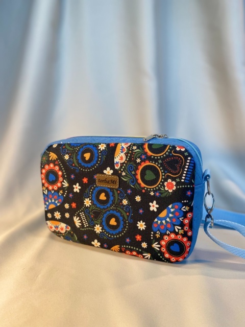 Torebka Tami czaszki i błękit