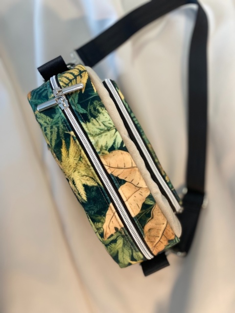 Torebka Tala z weluru tapicerskiego Paprocie - NA ZAMÓWIENIE