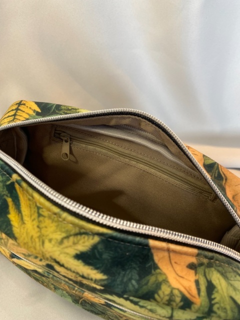 Torebka Tala z weluru tapicerskiego Paprocie - NA ZAMÓWIENIE