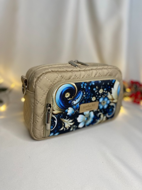 Torebka Tala z tkanin wodoodpornych Zimowe kwiaty