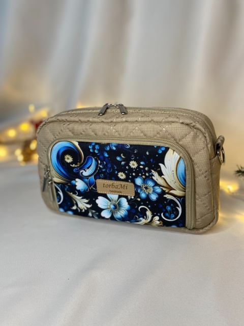 Torebka Tala z tkanin wodoodpornych Zimowe kwiaty